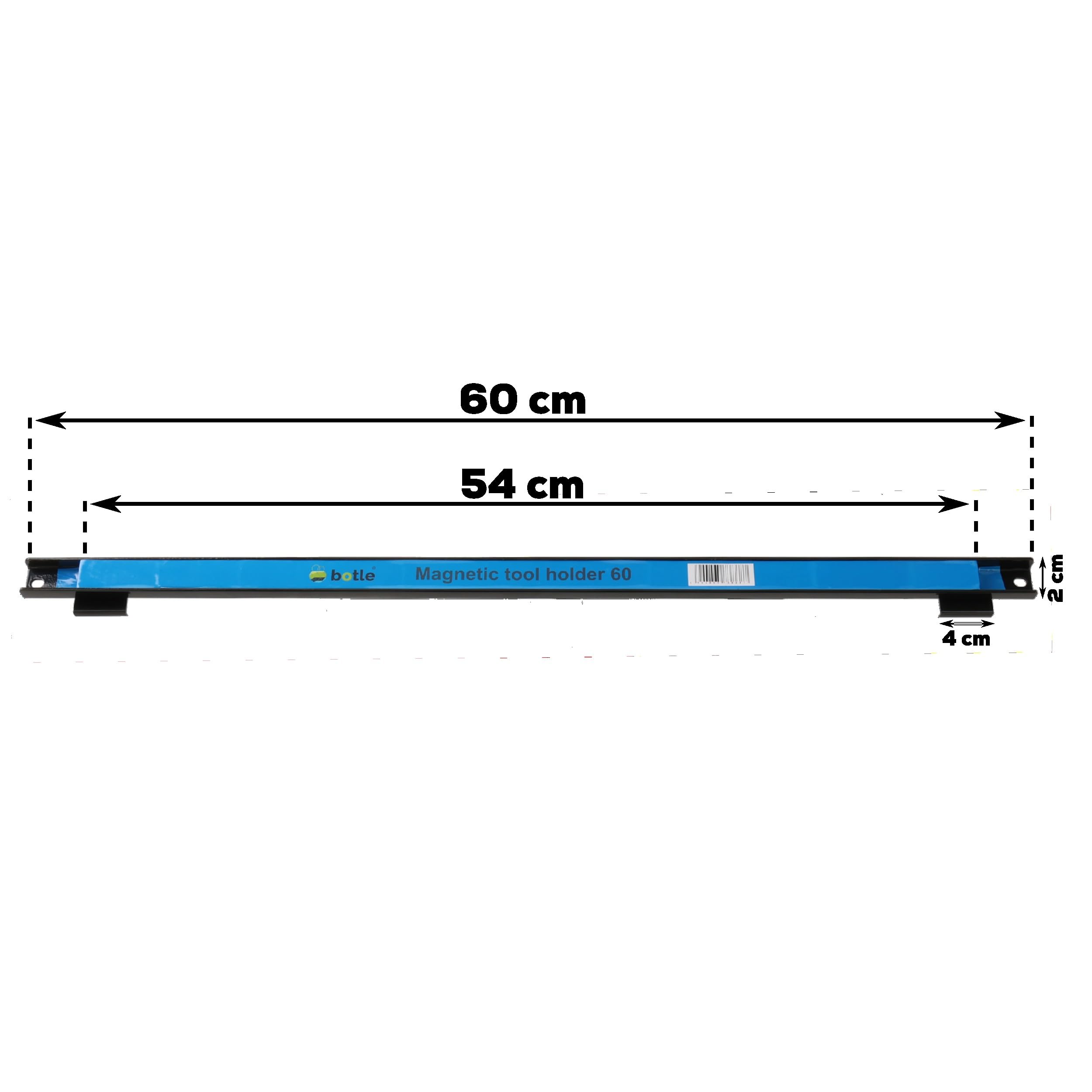 botle 6 x Magnetleiste Werkzeug Metallstreifen Länge 60 cm Schwarz Werkzeughalter Starker Magnet, Für Werkzeugtafeln der Marke Befestigungswinkeln für Schraubendreher, Zangen Bohrer