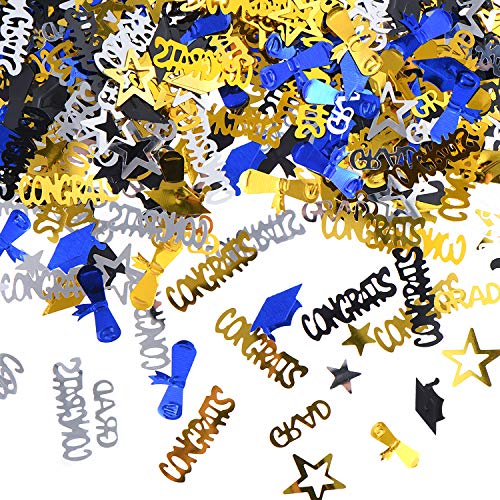 Boao Year of 2020 Graduation Confetti Grad Party Confetti Graduation Confetti Decoration for Graduation Party Celebration, 1.8 Ounce, 4 Colors