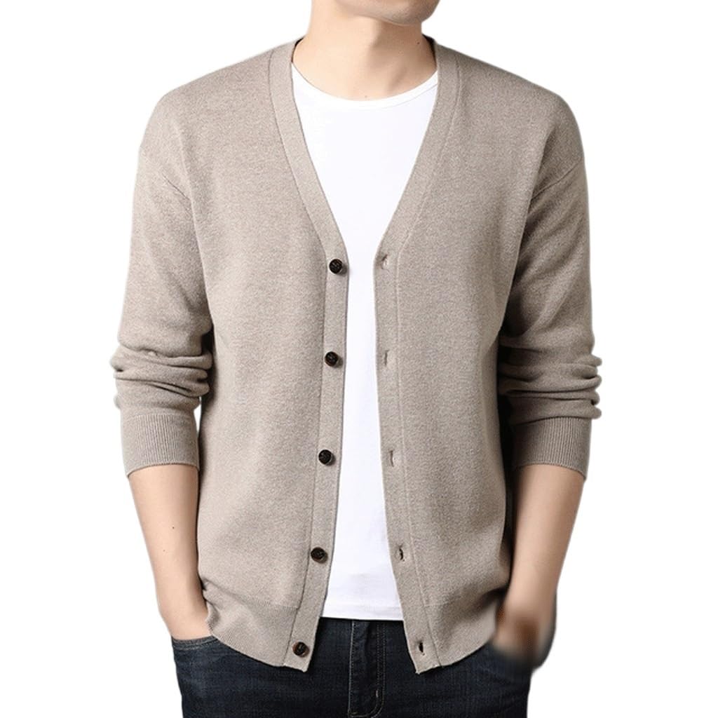 Cardigan en laine pour homme gilet tricoté chic et chaud