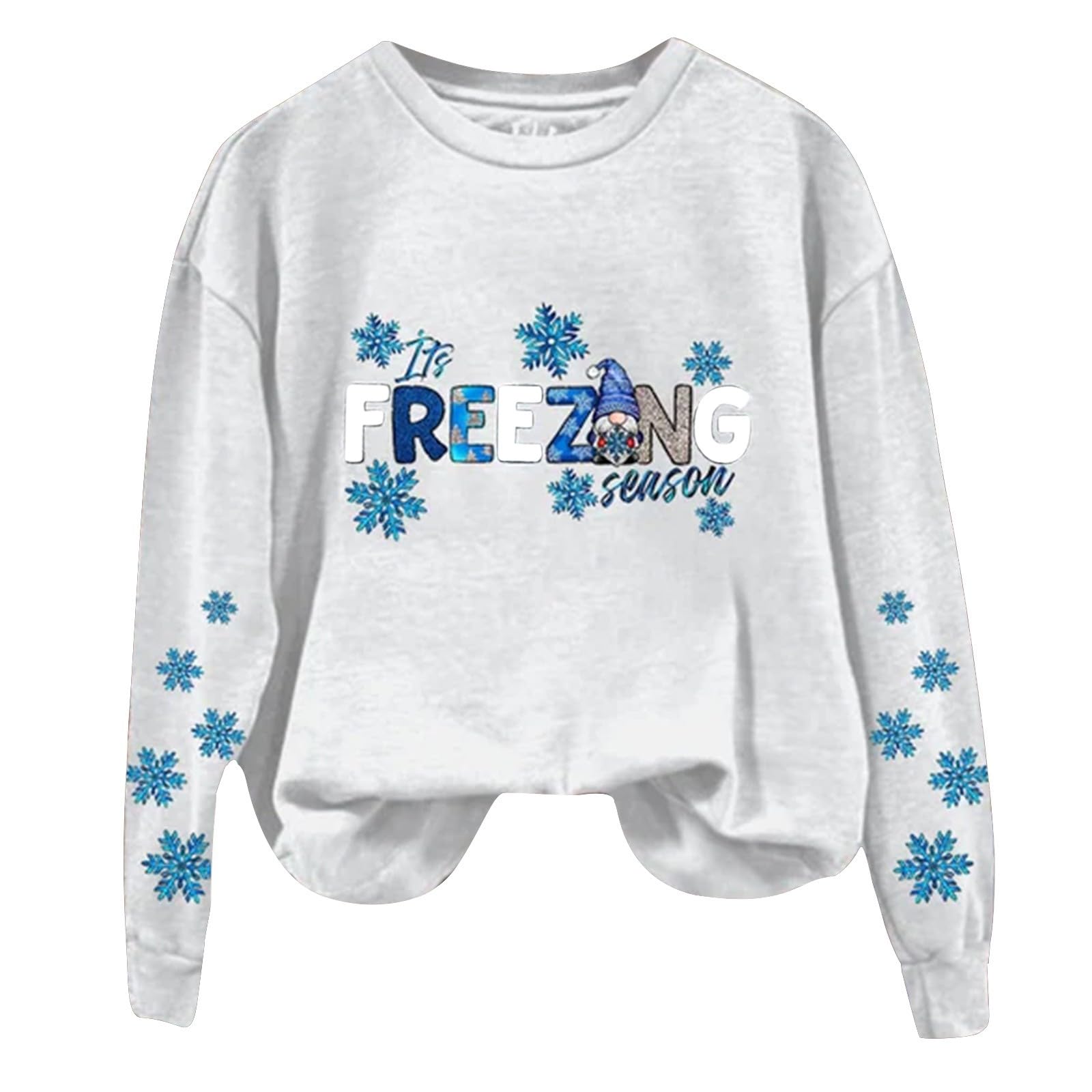 GenericFreezing Sweatshirt For Womens Fall Fashion 2023 Oversized Crewneck Sweatshirt Causal 2023 Trendy Tops