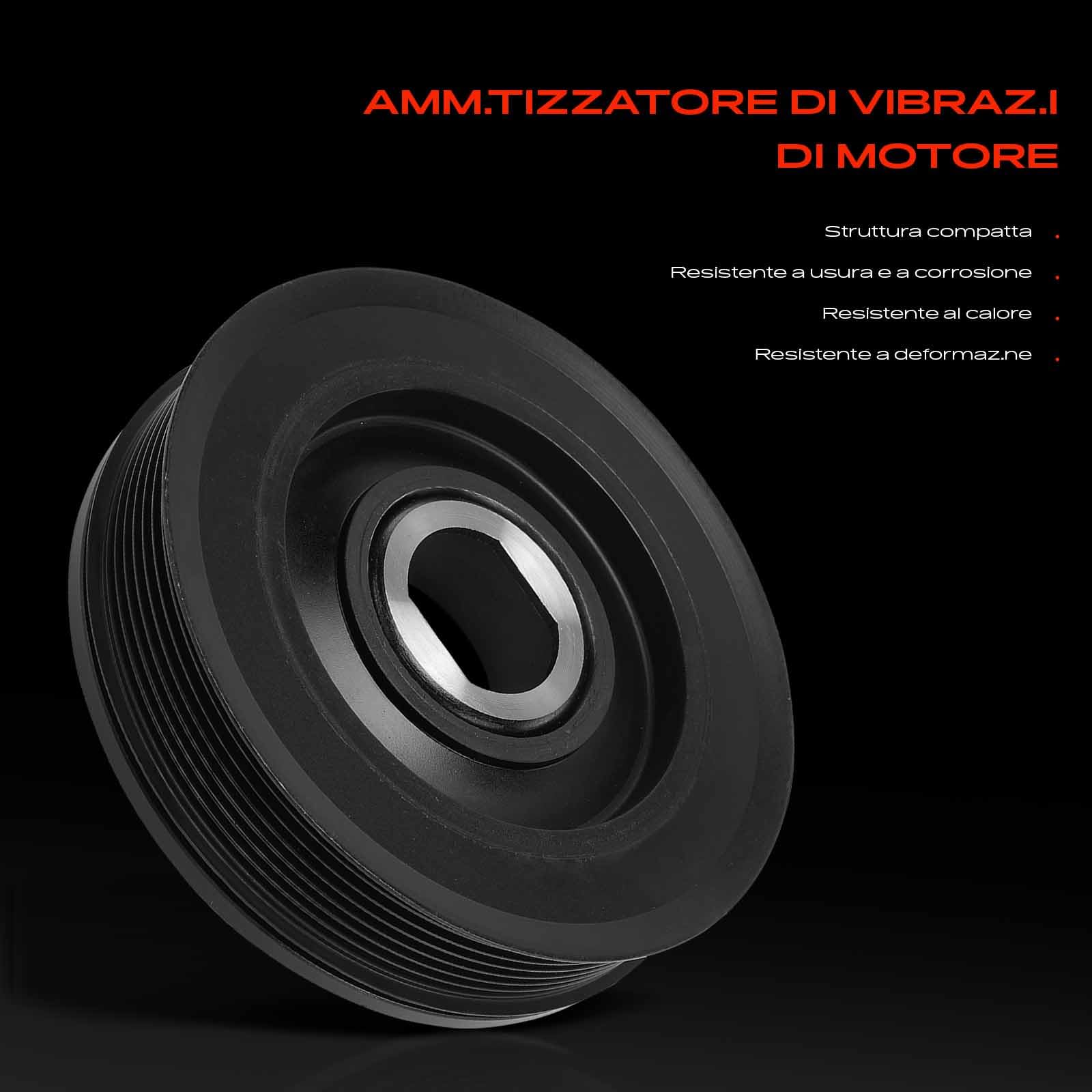 Frankberg Puleggia albero motore 8200767762 | Compatibile con: Grand Scénic III JZ0/1, M.e.g.a.n.e CC EZ0/1, Scénic II JM0/1, Autobus Primastar X83