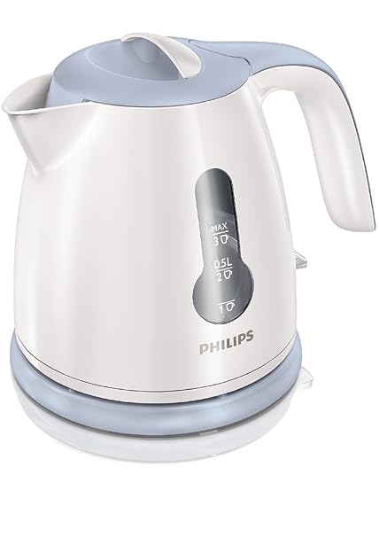 Philips Daily Collection Mini HD4608 0.8-Litre with Concealed Element Kettle (White)