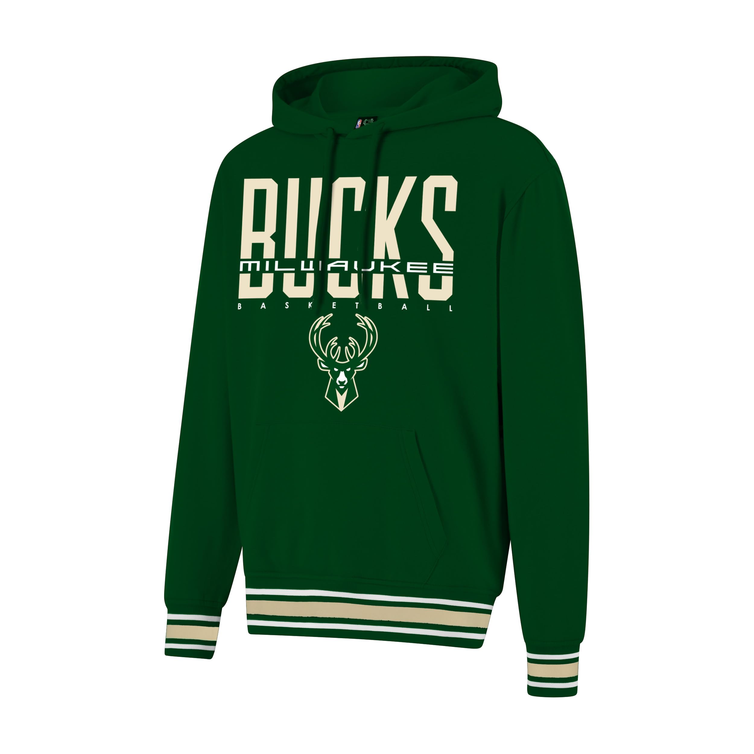 Ultra Game NBA Men's Stripe Soft Fleece Pullover Hoodie Sweatshirt
