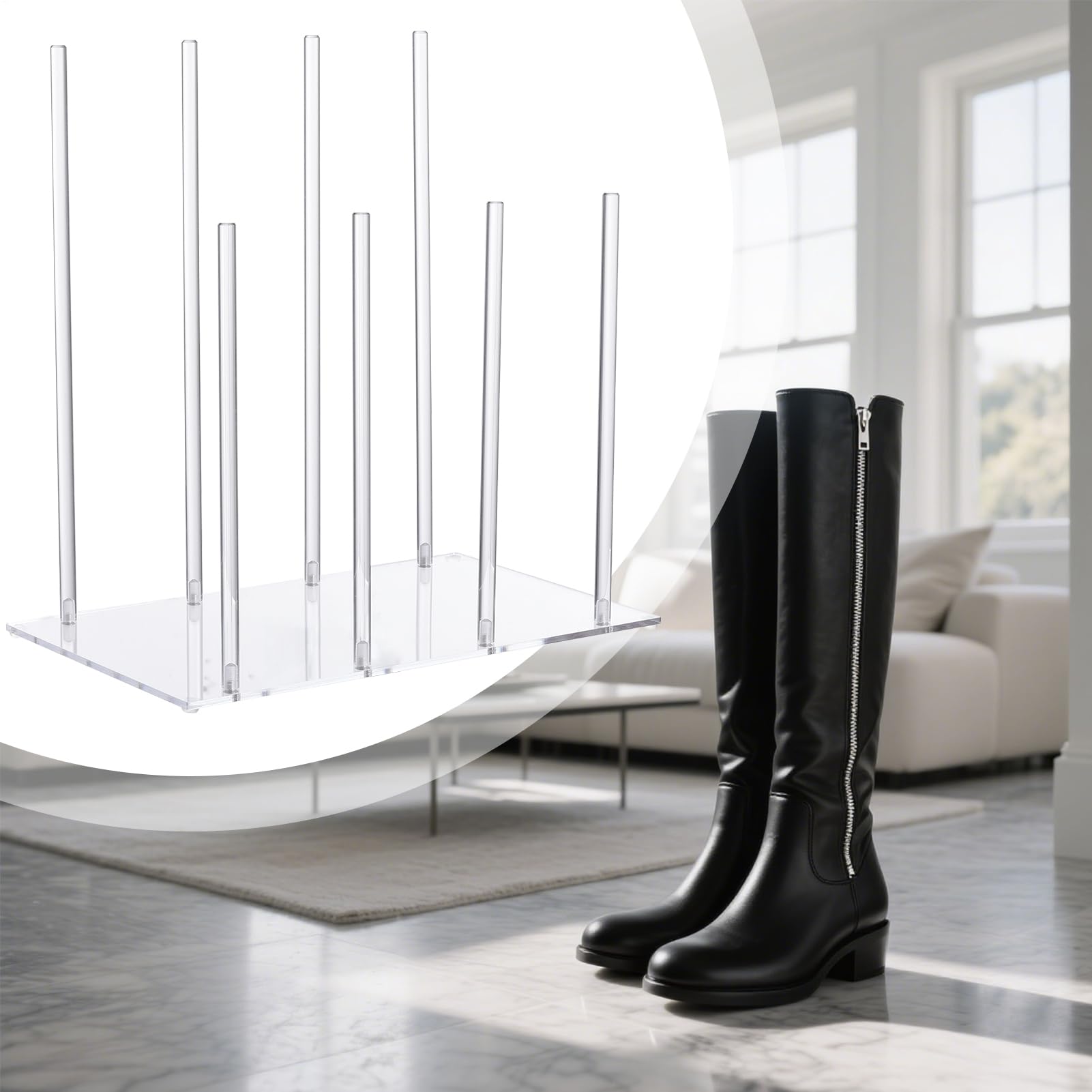 Organizador De Botas Altas Organizador de Almacenamiento de Acrílico para