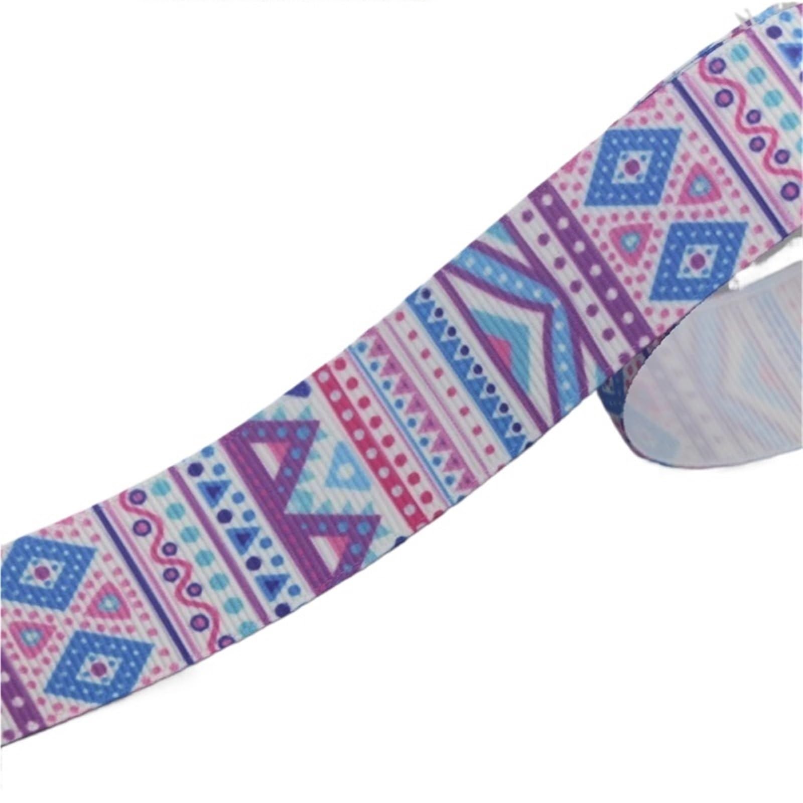 Cinta Jacquard Cinta de grosgrain con estampado geométrico 50 yardas for decoración artesanal costura y sombreros(16274,25mm)