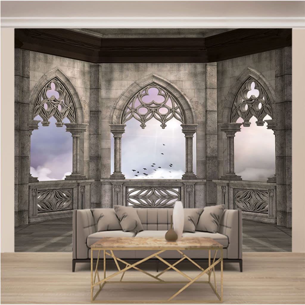 Papier peint panoramique trompe l'oeil pour transformer votre salon avec un style marocain
