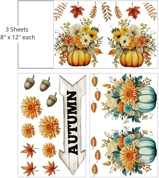 Dixie Belle Transfer - Hey Punkin - (3) 8 x 12 Sheets