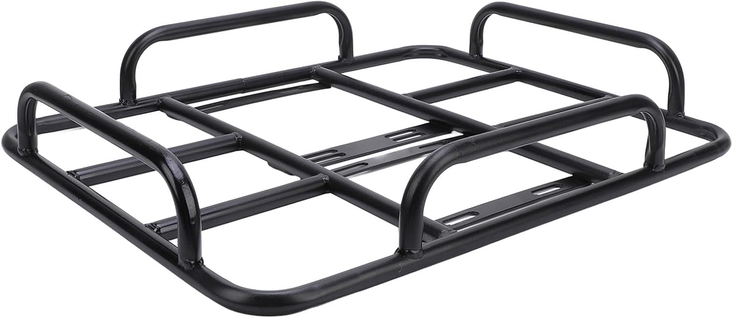 Food Delivery Box Rack Rear Grille, Iron ElectricBicycle Delivery Food Box Rack, Universal Delivery Food Box Bracket Rear Grille for Motorcycle