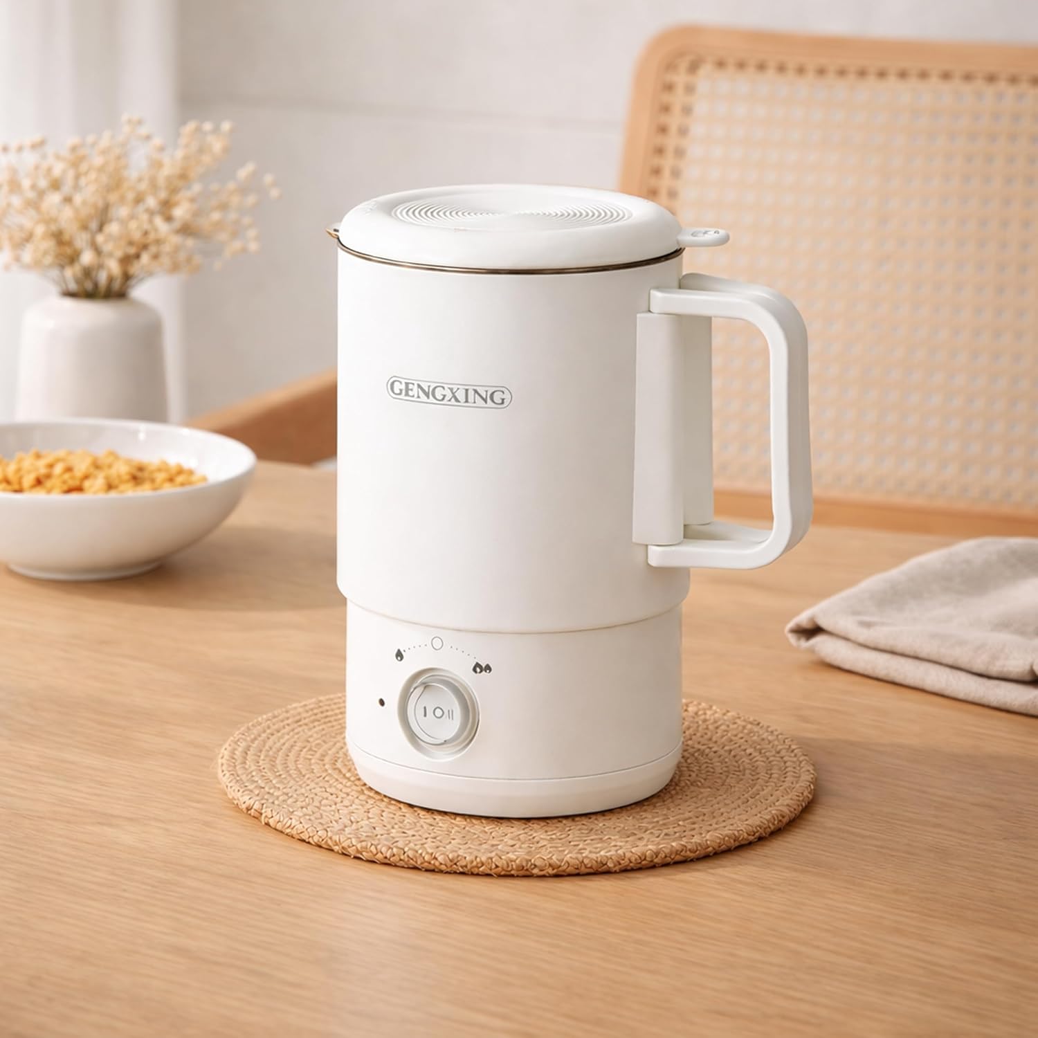 MOOKA Electric Kettle 500ML, Portable Hot Water Boiler with Temperature Control, Fast Heating & Auto Shut-Off, Mini Travel Kettle for Tea, Coffee & Noodles-picture-25