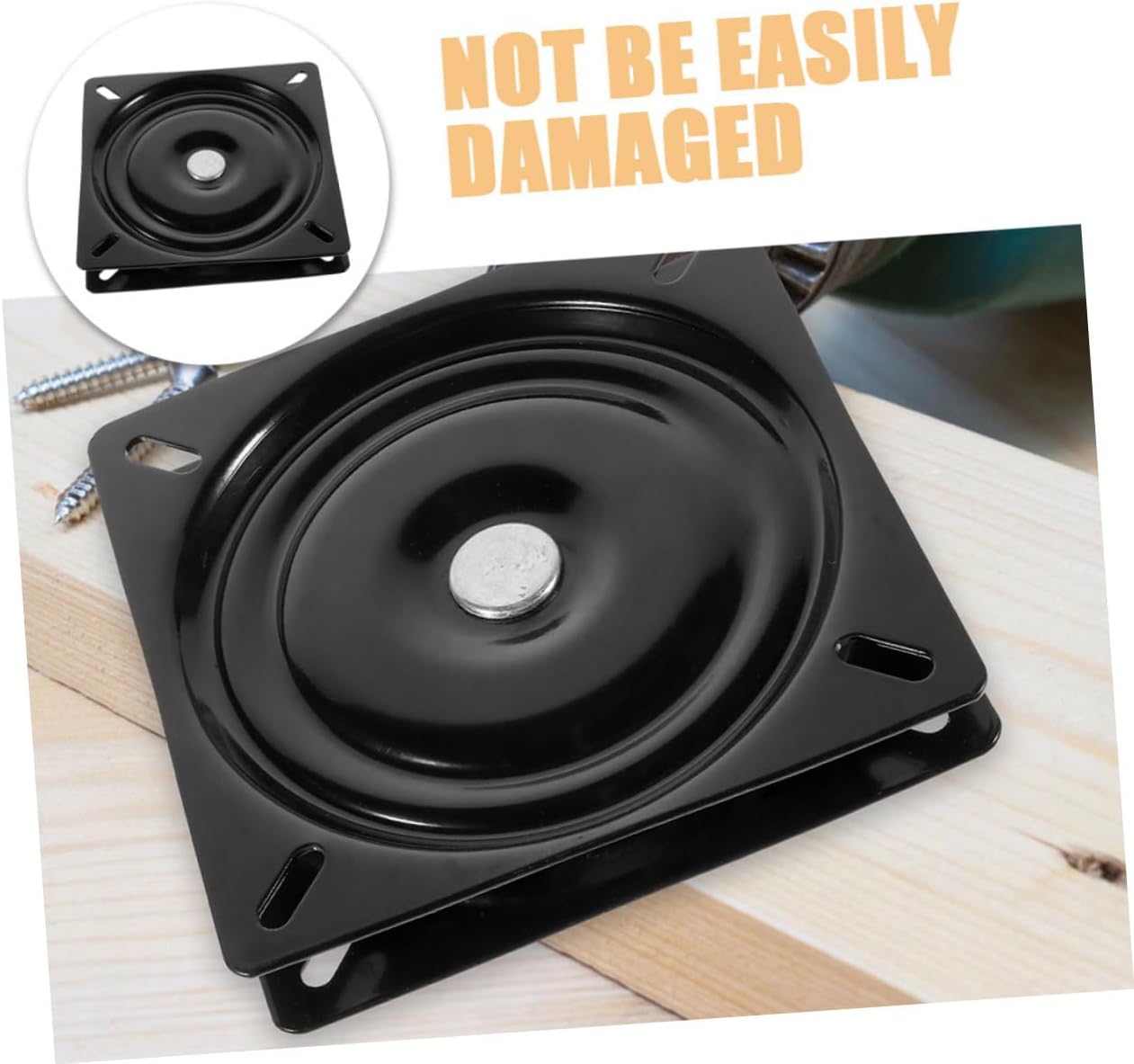 Cabilock Rotating Iron Turntable Base Swivel Seat for Kitchen Island Chair Swivel Plate Office Chair Replacement Parts