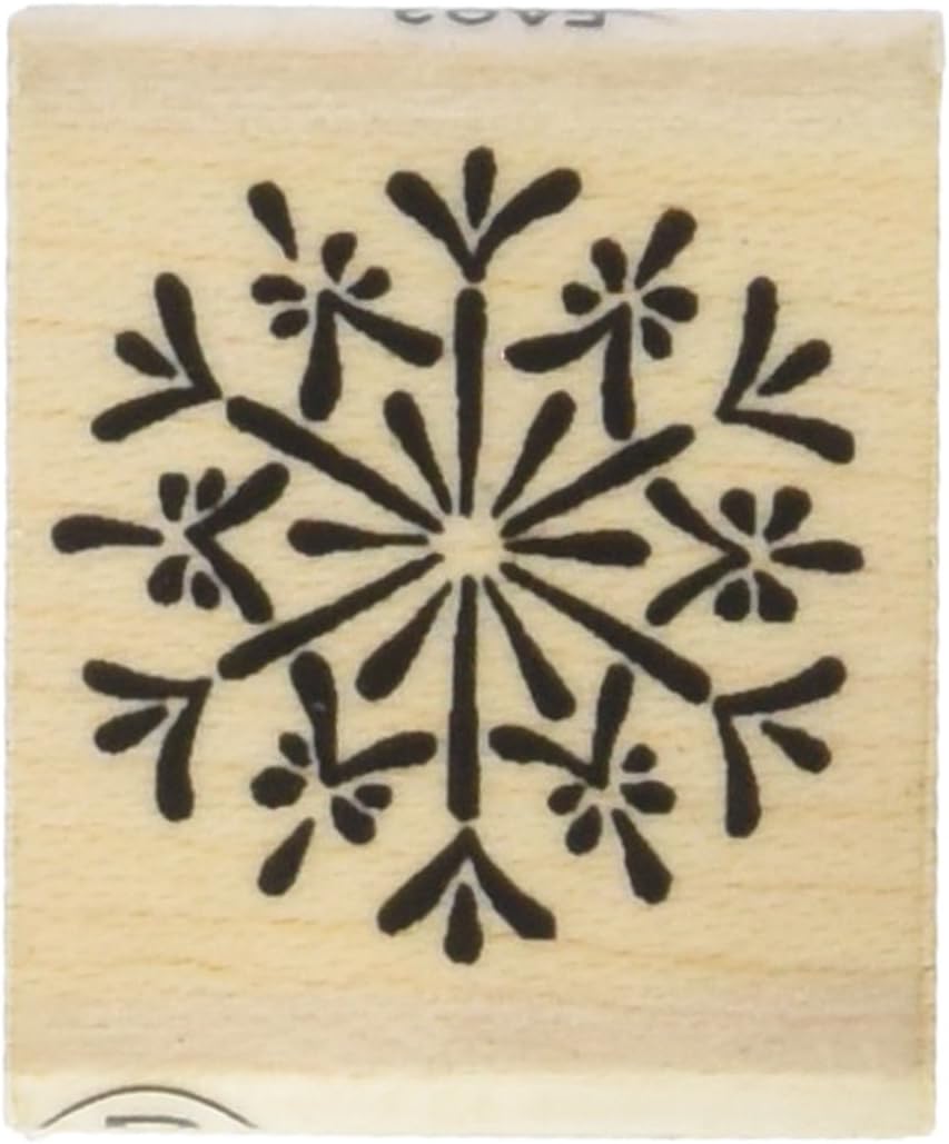 Snowflake 1 Fun Stamp, Black
