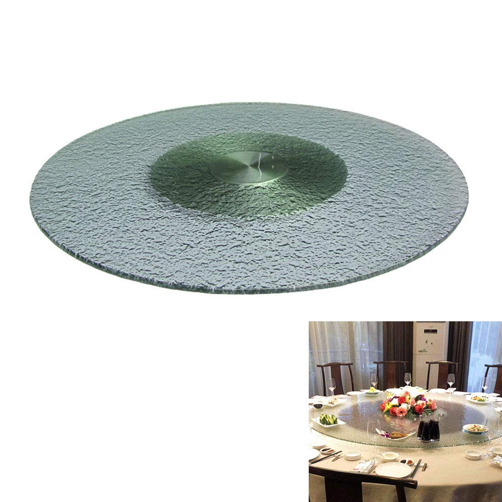 Table à Manger en Verre trempé d'épaisseur 12MM, Plateau tournant, Table Ronde, Nouveau Plateau tournant, Table à Manger Haut de Gamme, hôtel, Maison, Plateau tournant Ø70/80CM