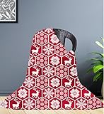 HOMEYA Manta Borreguillo Nórdico Doble Cara Franela/Sherpa 160x220 cm - Manta Sofa/Cama, Caliente Invierno Suave