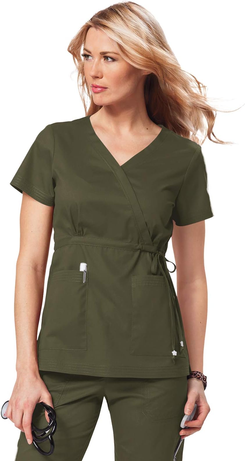 koi Classic 137 Women's Katelyn Mock-Wrap Scrub Top