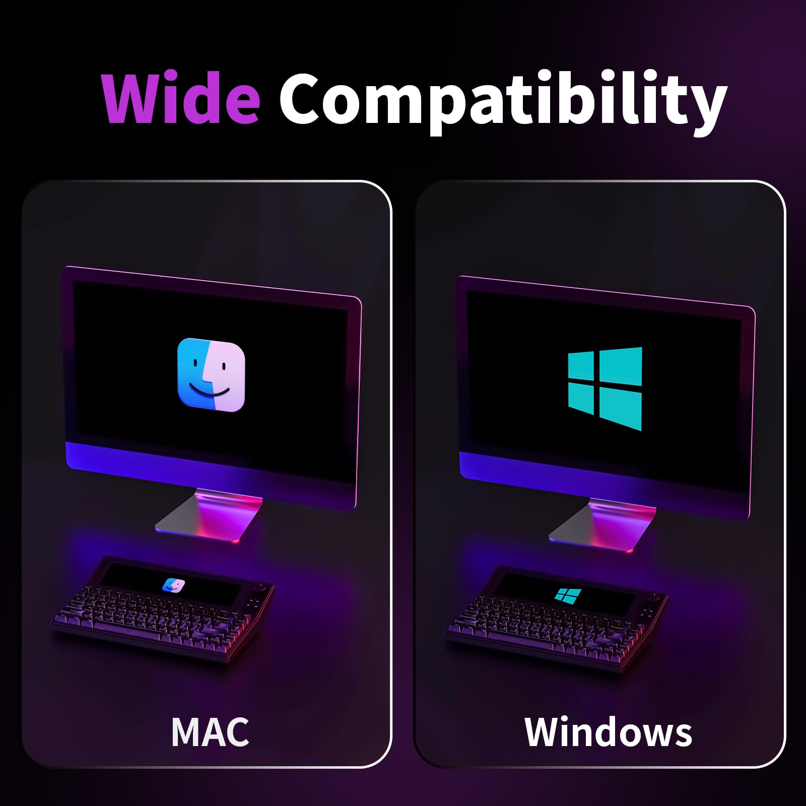 AJAZZ AKP846 モニター付きキーボード サブモニターとして使える10.1インチディスプレイ搭載のキーボード