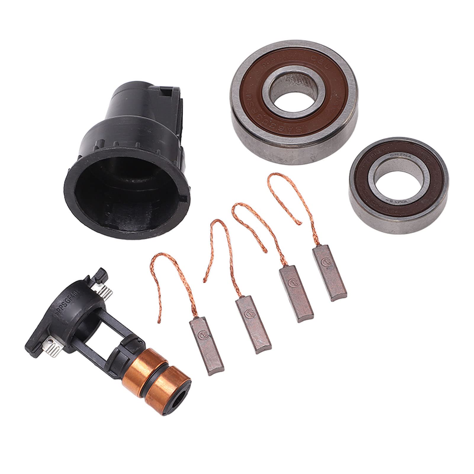 Kit de Reparación de Alternador, Juego de Rodamientos de Cepillos de Anillo Deslizante, Repuesto 230090 para Bosch 0124515010