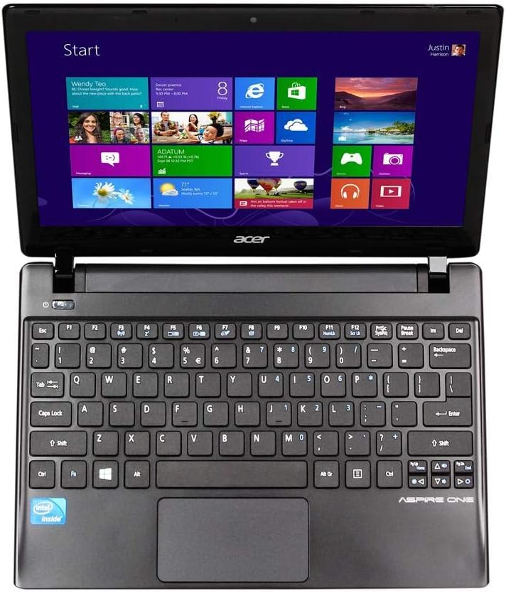 Acer High Performance 11.6inch HD Laptop, Intel Celeron Processor 1.60GHz, 4GB RAM, 320GB HDD, Intel HD Graphics, WiFi, Bluetooth, HDMI, Win10 Pro (Renewed)