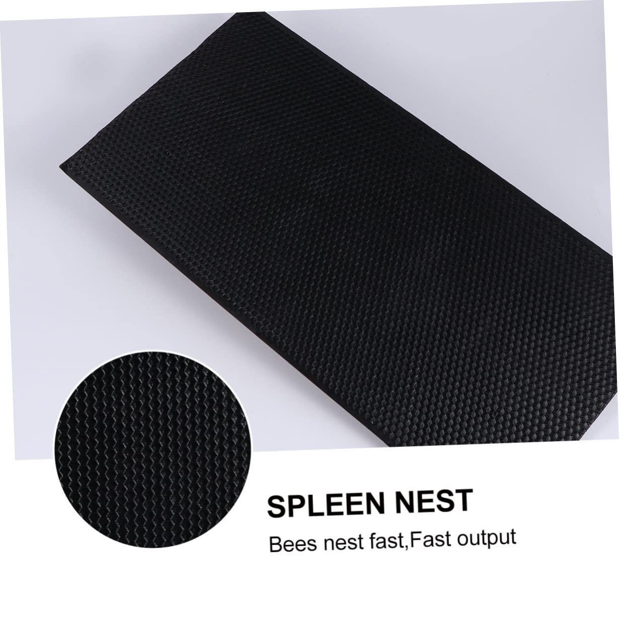 6 Stück Kunststoff Bienenstockbasis, Schwarz, Klassisch