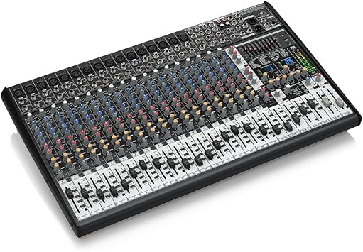 Behringer EURODESK SX2442FX Ultra-Low Noise Design 24-Input 4-Bus Studio/Live Mixer with XENYX Mic Preamplifiers, British EQ and Dual Multi-FX Processor