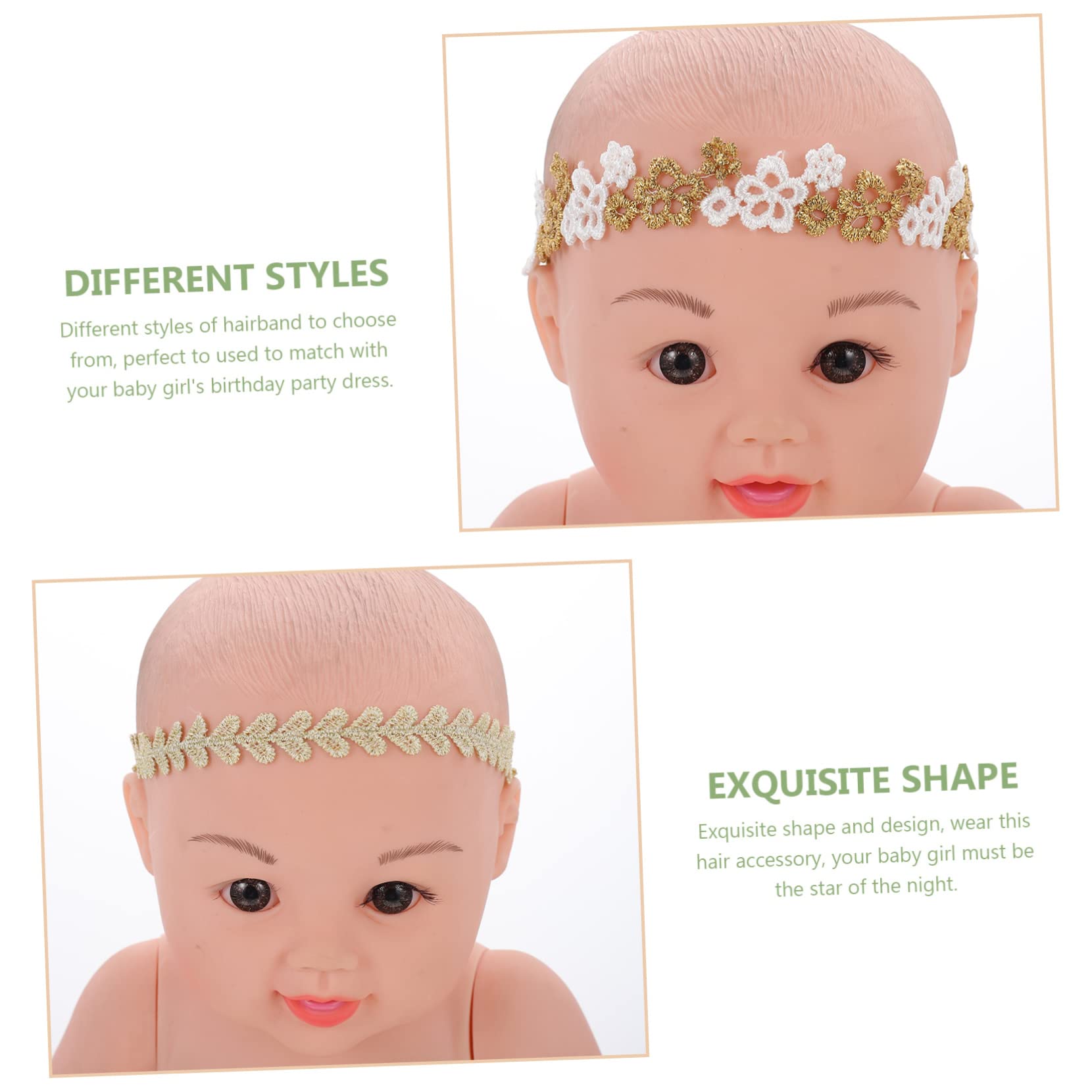 TOYANDONA Lot De 5 Accessoires Pour Cheveux De Bébé Motif Floral Couvre-chefs Confortables À Porter 6 Pièces X 5
