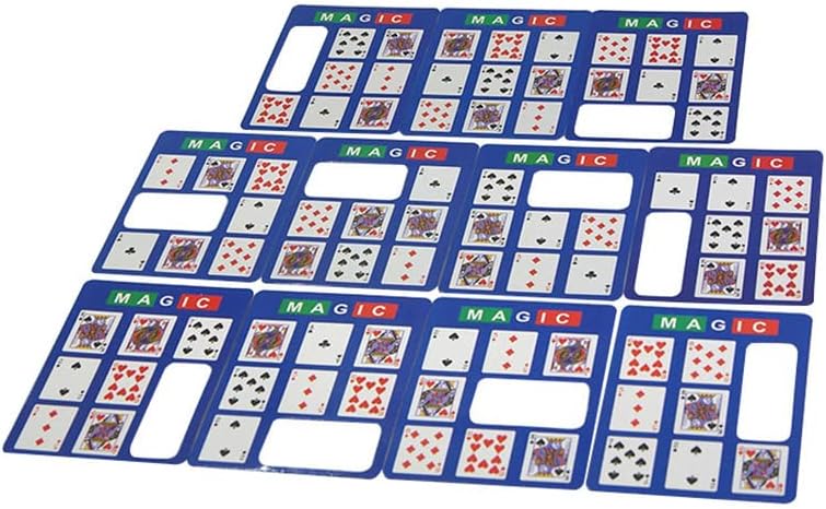 SUMAG Induction Cards (Blue) Magic Tricks The Chosen Card Prediction Poker Magic Close up Street lllusions Gimmicks Mentalism Props