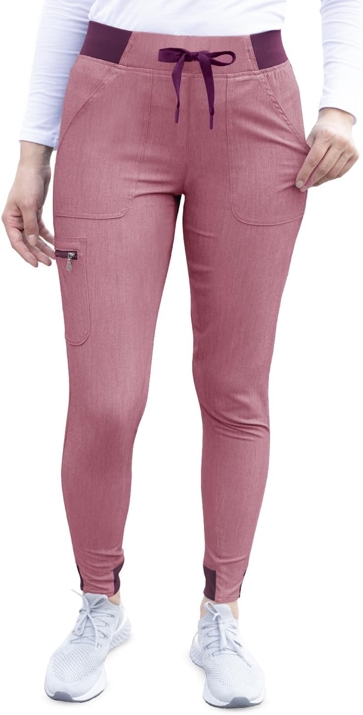 Adar Pro Scrubs for Women - Ultimate Yoga Jogger Scrub Pants