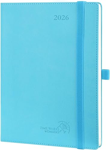 Miniatura 28 de POPRUN Planificador 2026 (Mediano - 6.5'' x 8.5'') - Calendario Semanal 2026 ((Ene. 2026 - Dic. 2026) con Franjas Horarias, Libro de Citas