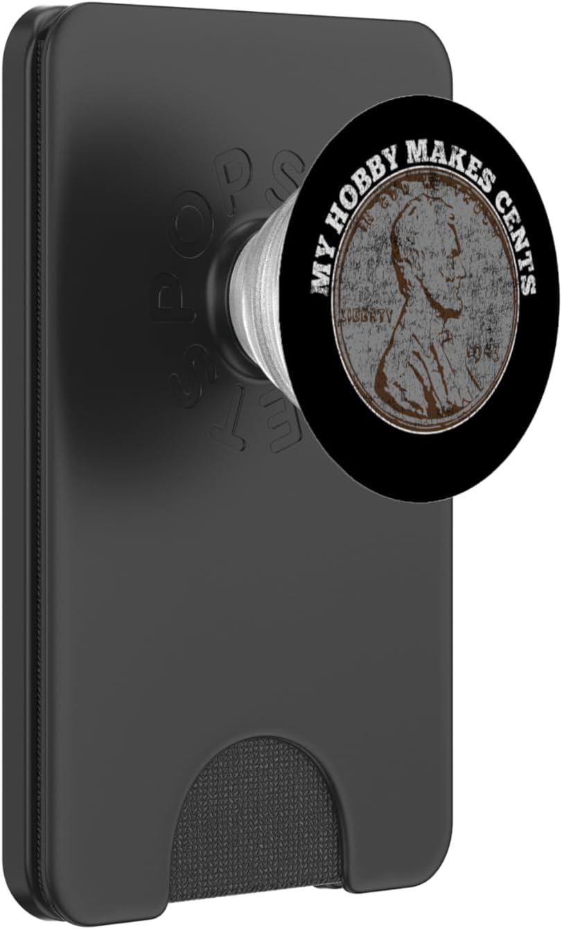 Numismatics Gift Coin Collector Hobby Collecting Makes Cents PopSockets PopWallet for MagSafe
