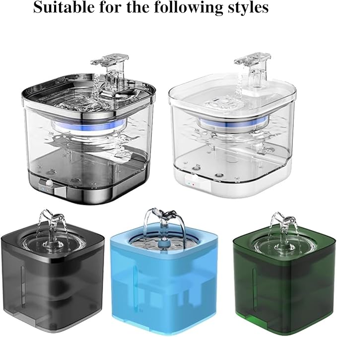 Filtros para Fuente de Agua para Gatos aiimll 2L/68oz - 4 Unidades + 4 Esponjas miniatura 4