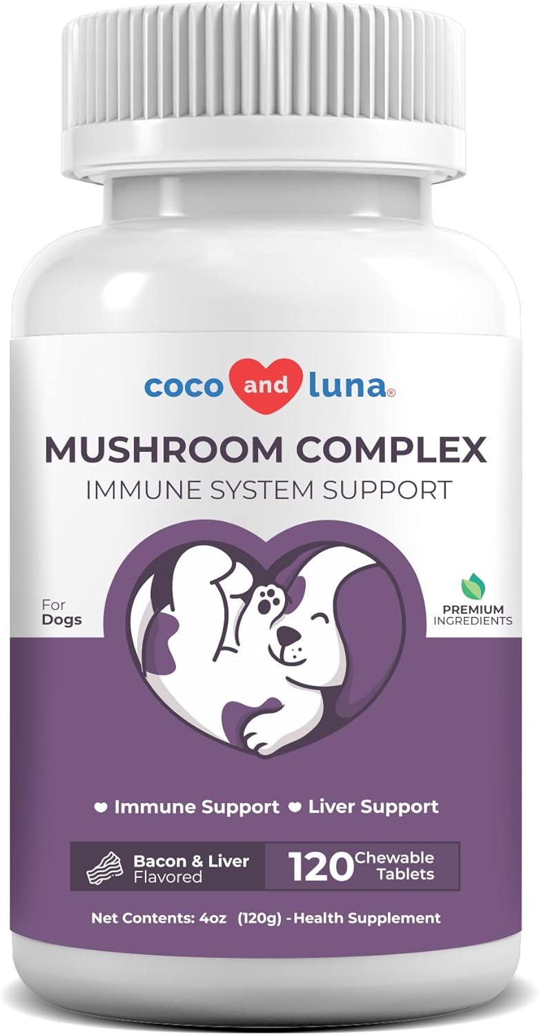 Mushroom Complex for Dogs, Immune Support for Dogs, Dog