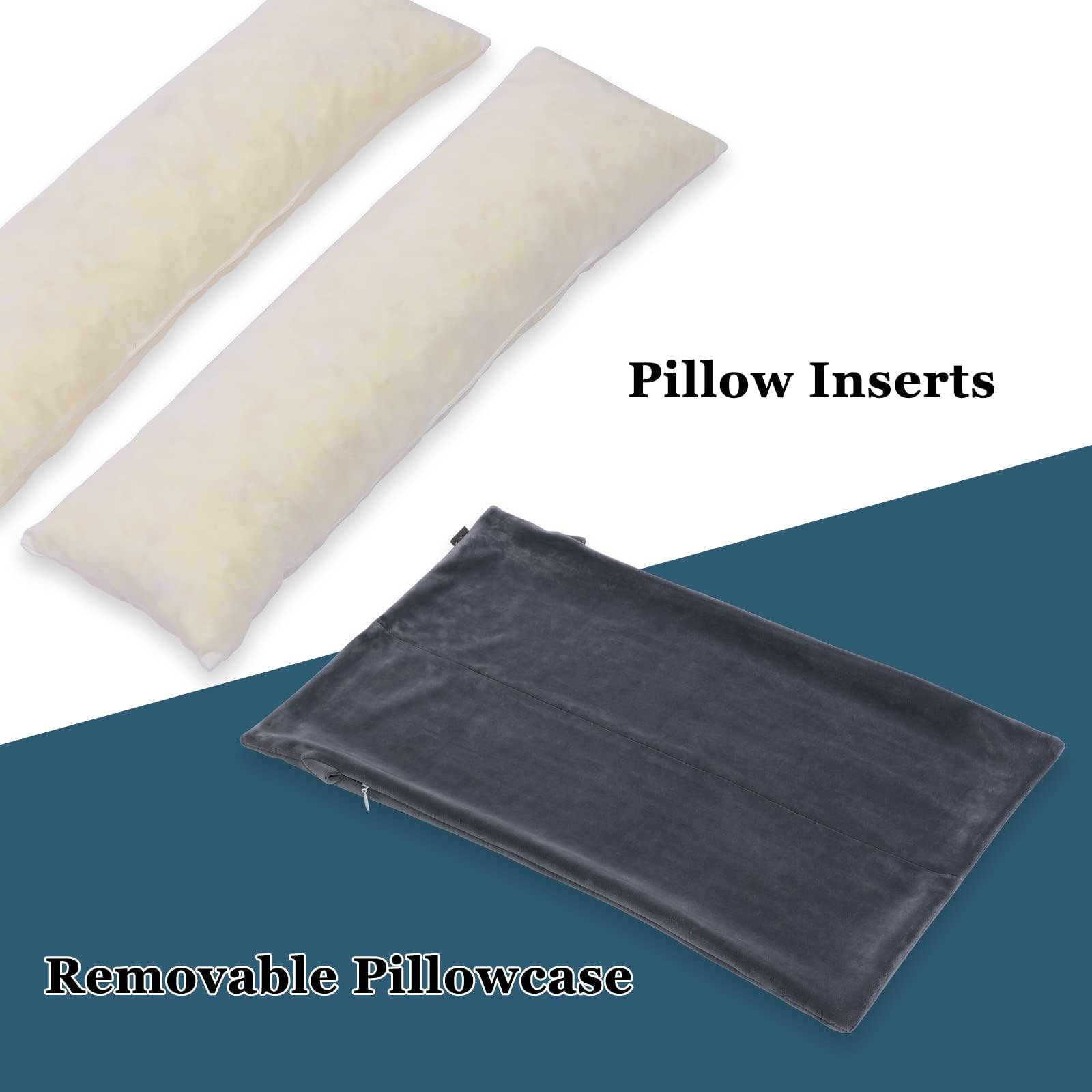 Almohada de elevación de brazo rellena de espuma viscoelástica triturada, almohada de elevación estabilizadora para hinchazón y circulación del dolor para dolor de brazo, cirugía de hombro y