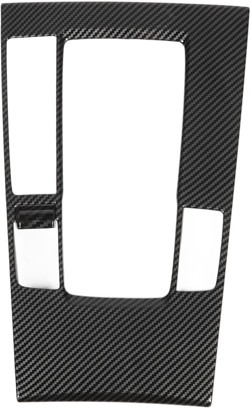 Center Console Gear Panel Frame Cover Carbon Fiber Replacement for 3 2020 to 2023