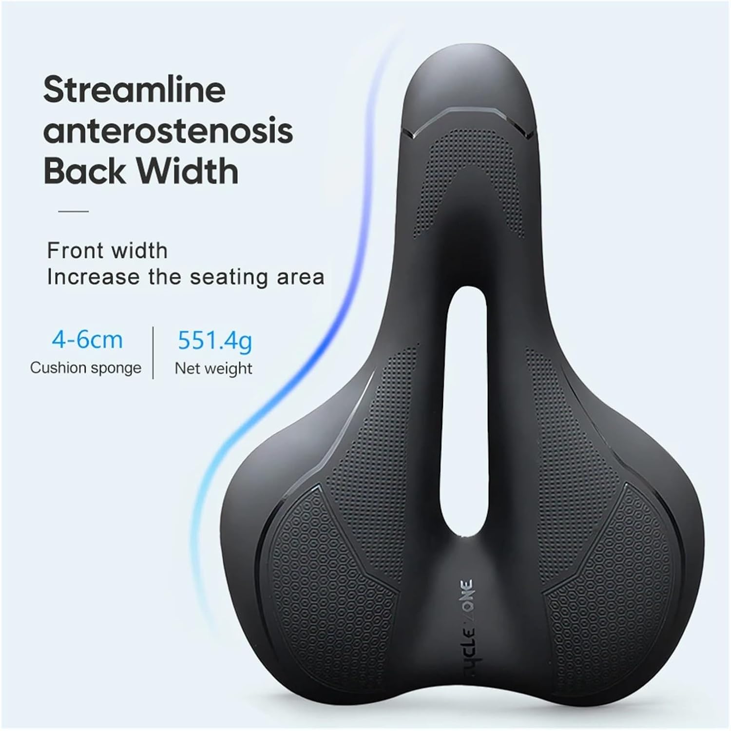Bicycle Hollow Seat Cushion Soft High Elasticity Durable Mountain Bike Road Bike Breathable Anti-Slip Cycling Accessories