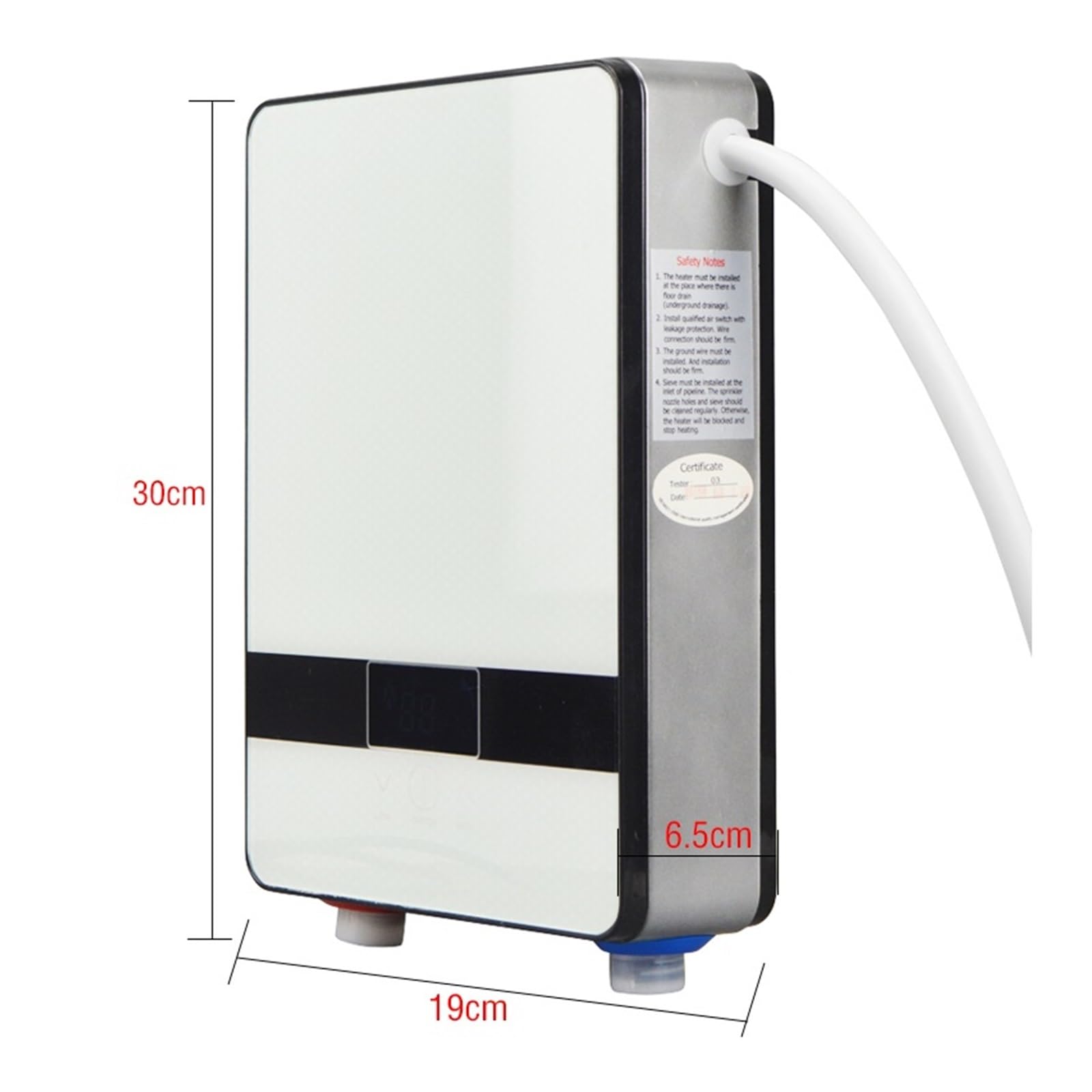 Natychmiastowy Bezzbiornikowy Podgrzewacz Wody 5500w Termostat Nagrzewnica Indukcyjna Smart Touch Podgrzewacze Elektryczne Prysznic, Elektryczne Podgrzewacze Wody szybko się nagrzewa