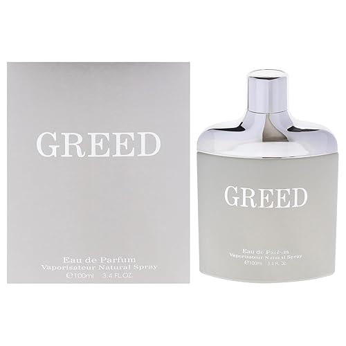 Greed Silver  Colonia para hombres  Ámbar, fragancias de bergamota  Perfume de larga duración para hombres  Jasmín y vainilla Eau de Parfum  3.4 oz
