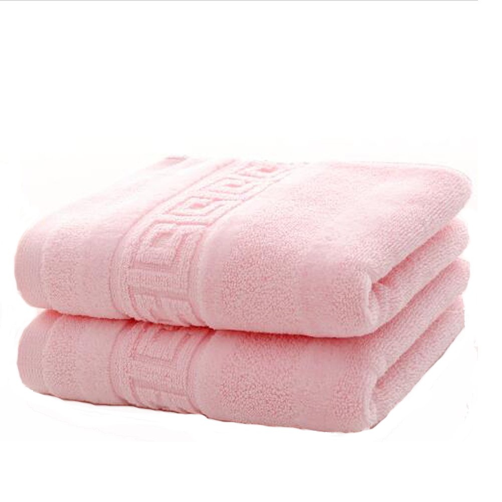 Tinymax 100% Cotton Hand Towels Soft 35x75 cm,2 pack (Pink)