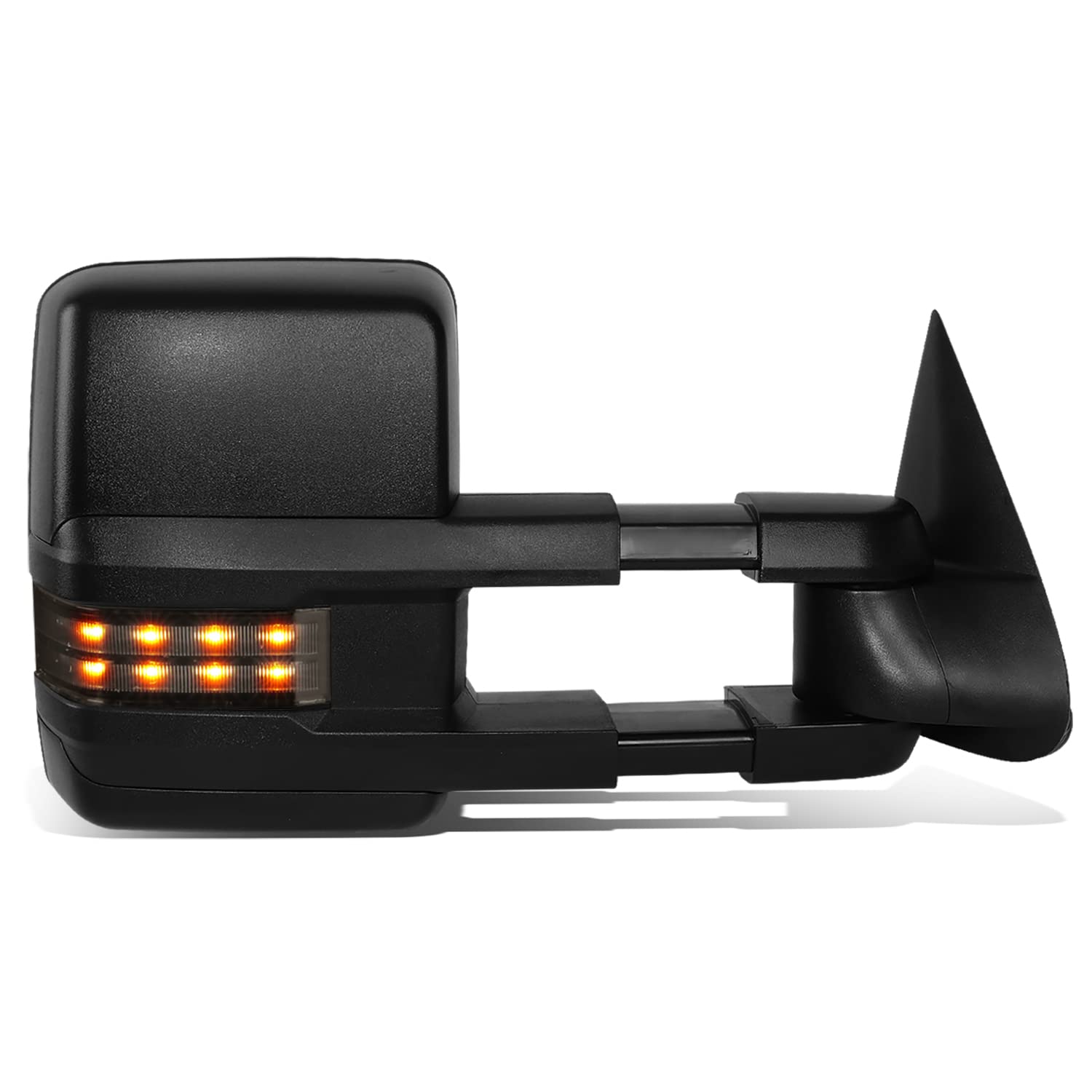 DNA Motoring TWM-015-T888-BK-SM-R Powered Tow Mirror+Heat+LED Smoked Right/Passenger [For 03-07 Tahoe/Yukon]