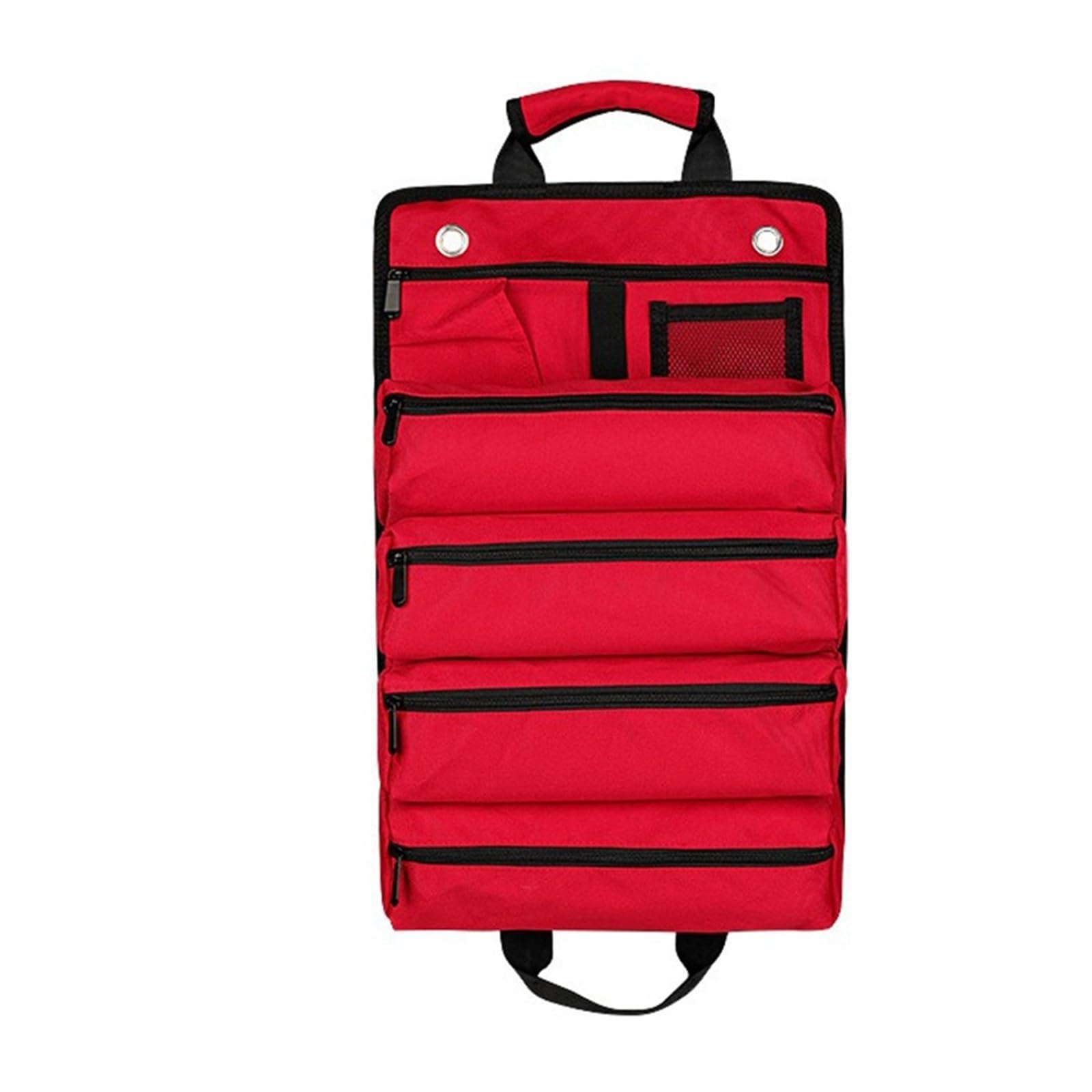 Borsa for attrezzi, custodia for scorrimento, adatta for lavoratori, ingegneri, strumenti di manutenzione, campeggio, staccabile, multifunzionale, rossa