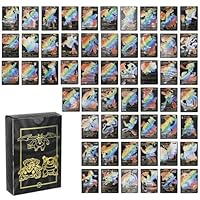 Zenithle Sammelkartenspiel 55 Verschiedene,Karten Schwarz Gold Seltene Karten Set, Keine Duplikate Karikaturen Comics Sammelkarten Für Geschenke