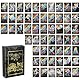 Zenithle Sammelkartenspiel 55 Verschiedene,Karten Schwarz Gold Seltene Karten Set, Keine Duplikate Karikaturen Comics Sammelkarten Für Geschenke