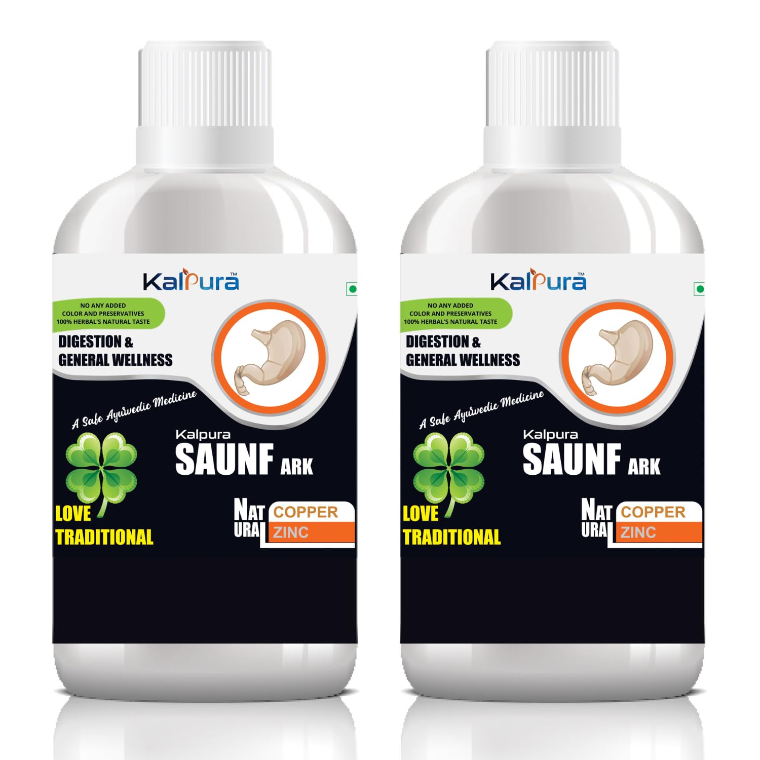 Kalpura Saunf Ark – 100% Pure Distillate | Supports Digestion & Gut Comfort | Helps Reduce Bloating, Gas & Indigestion | No Artificial Colors or Chemicals | 1000 (Pack of 2 – 500ml Each)