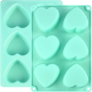 Actvty Heart Silicone Mold Soap Molds Chocolate Baking Molds