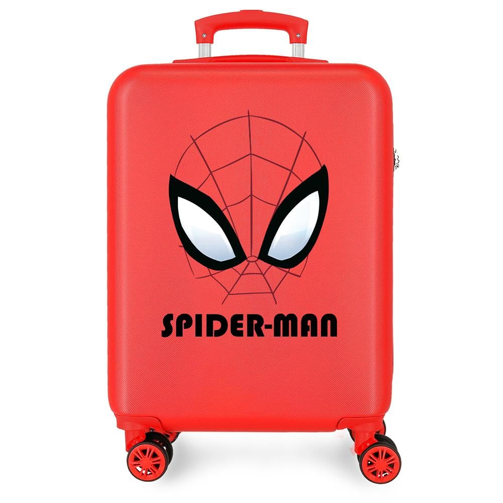 Disney Marvel Spiderman Autentyczna walizka kabinowa, bagaż podręczny, wykonana z ABS, trwałego i lekkiego materiału, cztery podwójne wielokierunkowe kółka obrotowe, zamek szyfrowy, praktyczne wnętrze