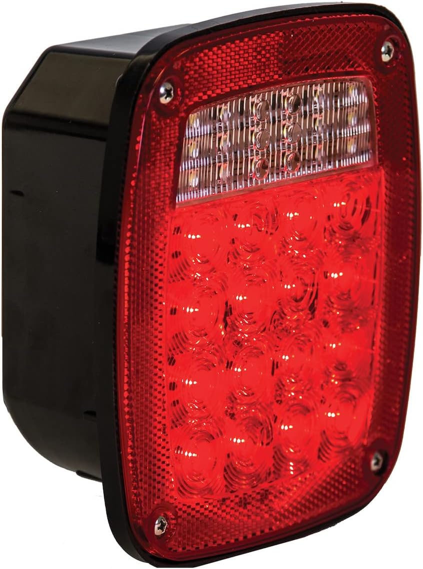 Buyers Products 5626738, 5.75 Inch Stop/Turn/Tail Light, Driver Side, Signal Light for Truck and Trailers, for Work/Utility Truck, Red