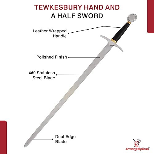 Miniatura 3 de Tewkesbury mano y media espada