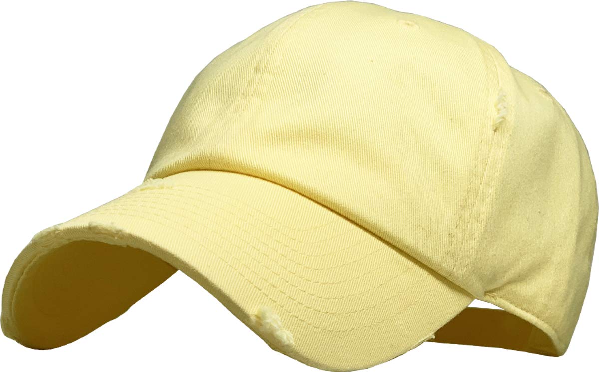 KBETHOS Vintage Washed Distressed Cotton Dad Hat Baseball Cap Adjustable Polo Trucker Unisex Style Headwear
