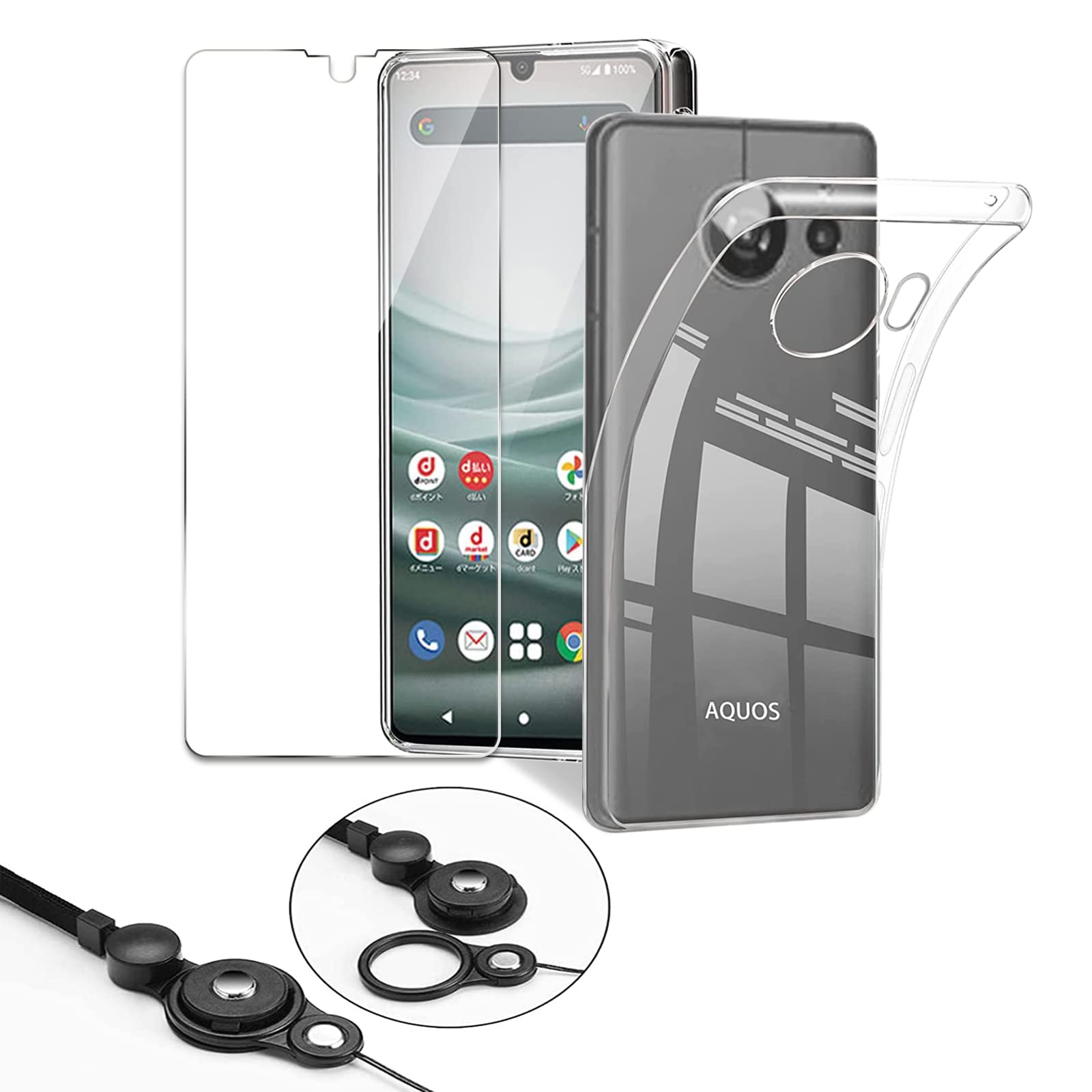 Amazon.co.jp: AQUOS Sense7 / SH-53C SHG10 SH-M24 ガラスフィルム+
