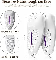 Vista 5 de Secador de botas de zapatos, secadora de calzado portátil con control automático de temperatura para estaciones lluviosas viajes de invierno