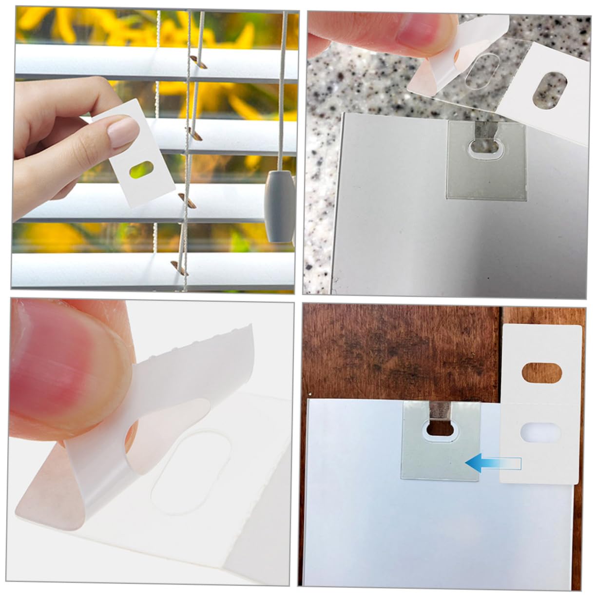 VINTORKY 10pcs Vertical Blind Repair Tabs Vane Savers for Replacement Slats for Vertical Blinds Wear-Resistant for Apartments and Sliding Doors