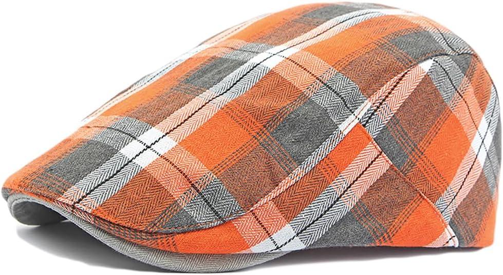 Newsboy Hats Adjustable Ivy Flat Cap Gatsby Cabbie Driving Beret for Men Women